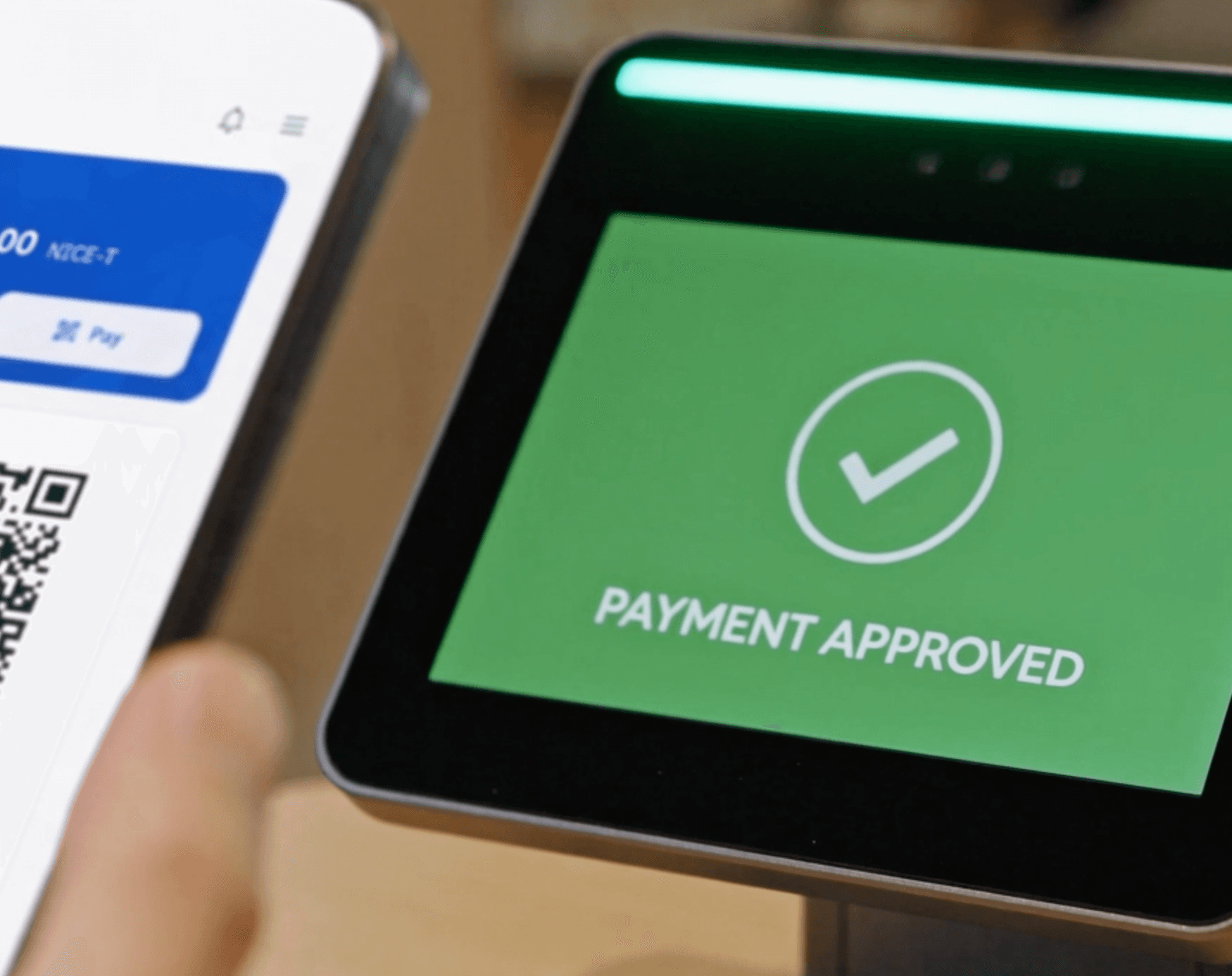 Payment approval screen photo